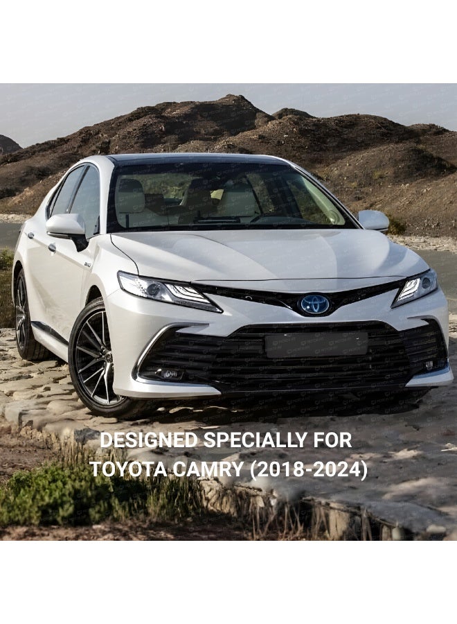 MOTOR FIT Gloss Black Rear Spoiler for Toyota Camry (2018-2024) | Gloss Black Trunk Lip Boot Spoiler | Sport Performance Design | No-Drill Easy Installation - Image 3